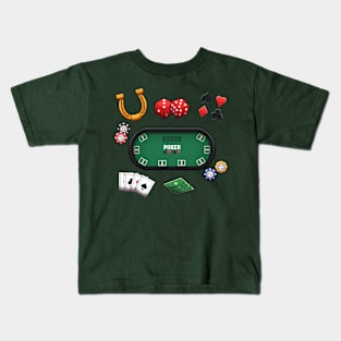 Poker Elements Kids T-Shirt